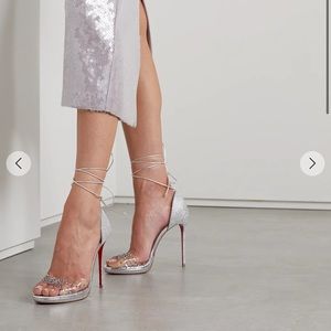Christian Louboutin Silver Heels